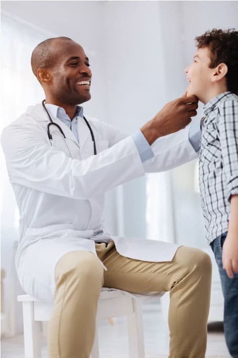 Healthcare professional smiling